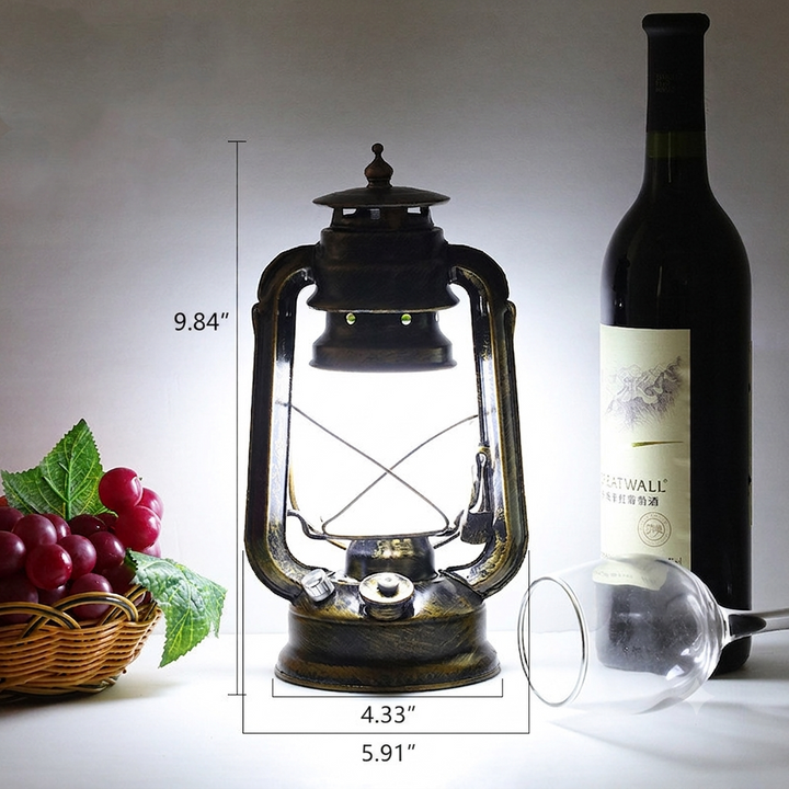 Illuminate Your Adventures with the Battery Powered Oval Retro LED Horse Lantern